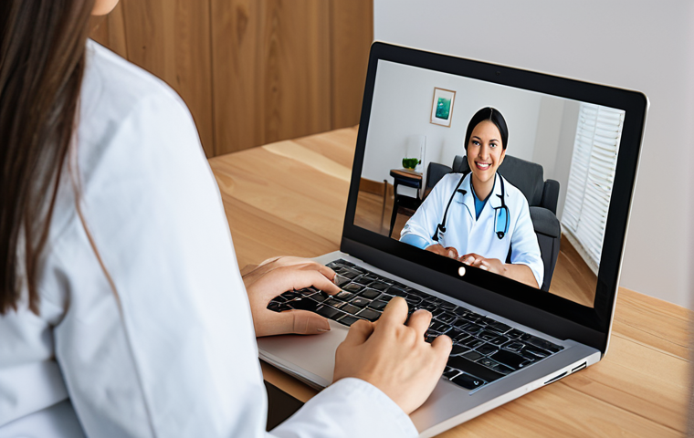 디지털 헬스케어의 글로벌 동향 - Personalized Health Consultation**

"A doctor in a modern, well-lit clinic, consulting with a fully ...