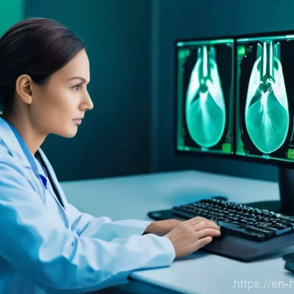 AI와 헬스케어의 협력 구조 - **Image Prompt: AI's Eagle Eye in Diagnostics**
A highly detailed, realistic image of a modern r...
