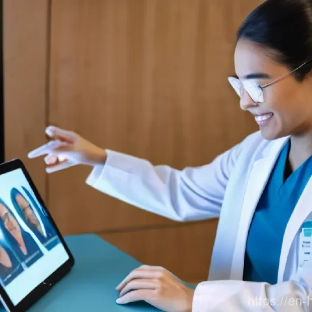 미래 의료 시스템의 경제적 모델 - **Prompt 1: Telemedicine and AI in Accessible Healthcare**
"A bright, clean image of a diverse g...